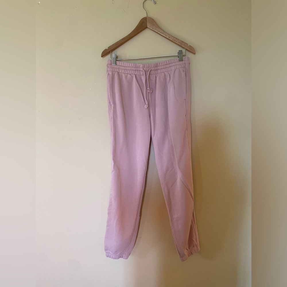 Aritzia TNA Fleece Airy AF Pink Sweatpants